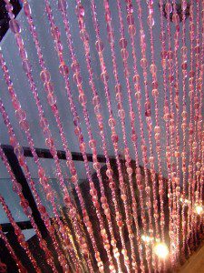 Pink Glass Beads Curtain