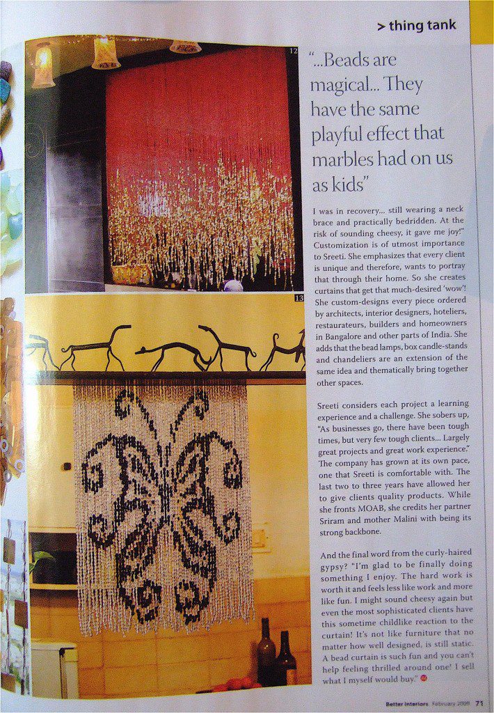 Beautiful Room Divider,Interior Design,Publications,Memories Of A Butterfly,Bead Curtains
