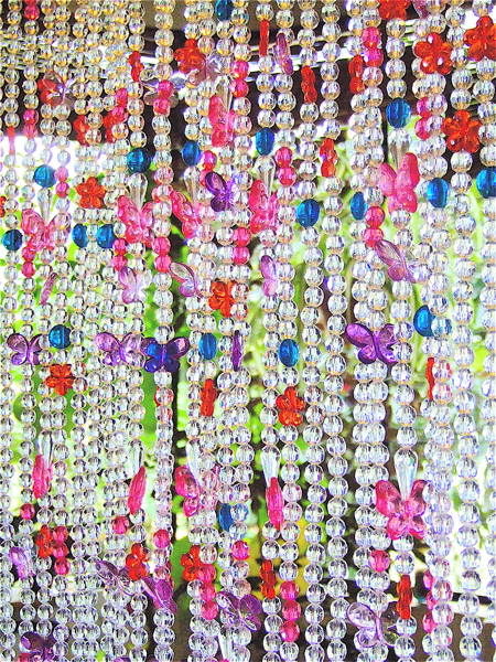 kids room crystal bead curtain