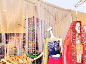 Store Visual Merchandising Beaded Curtain