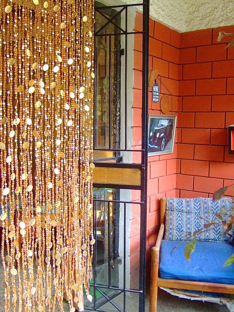 Gold Crystal Bead Curtain