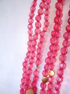 Pink Bead Curtain