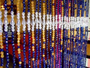 White Beaded Curtain