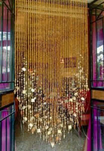 Champagne Acrylic Crystal Mixed Basket Beaded Curtains