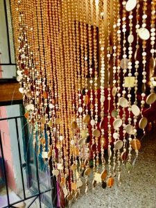 Champagne Acrylic Crystal Mixed Basket Beaded Curtains