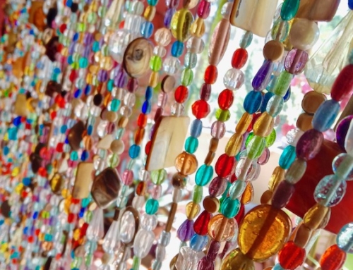 Colourful Mixed Beads Bold Eclectic Beaded Curtain – Ready-Made Collection