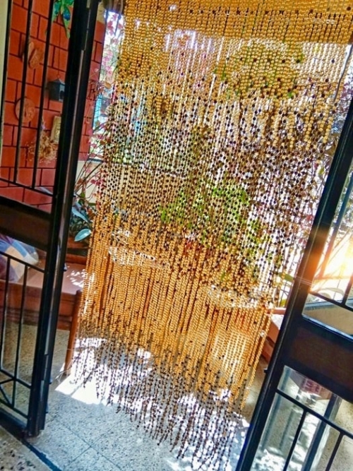 Gold Beaded Curtains