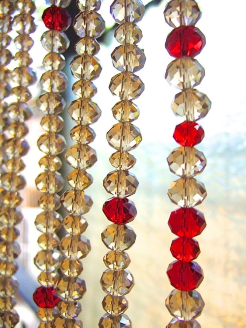 Multicolor Glass Beads Curtain