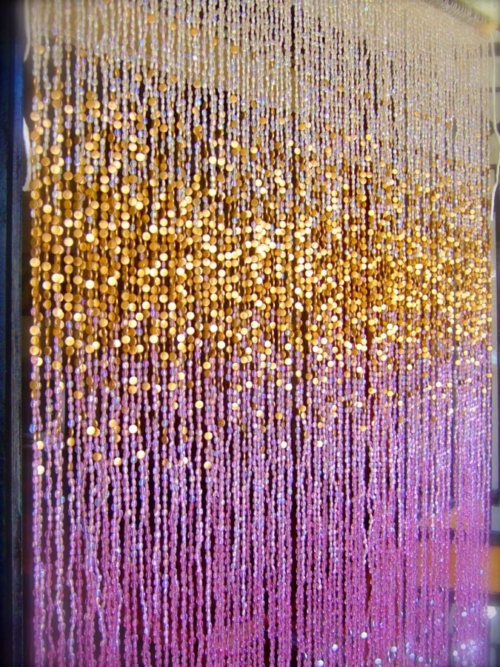 antique beaded curtain