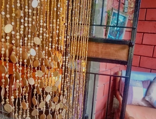 Best Champagne Gold Glass Beaded Curtains – ‘Half’ Gold Basket Sample Sale