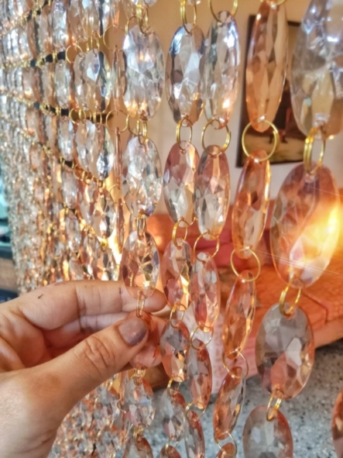 Best Amber Crystal Beaded Curtain